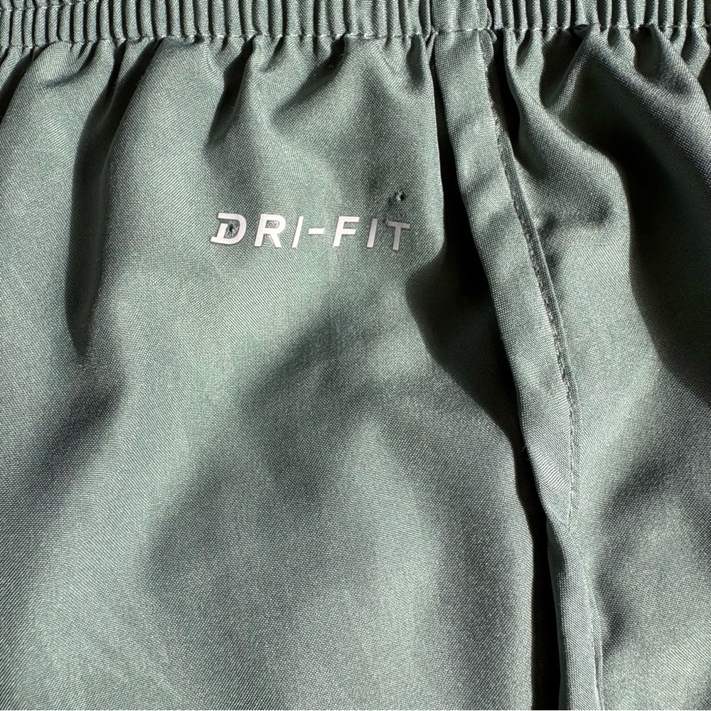 Nike Running Dri Fit Women’s Sage Green Athletic Shorts - Picture 8 of 9